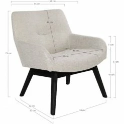 House Nordic London Lounge Sessel - 65x63x73 Cm - Sand - Mit Schwarzen Stuhlbeinen 4 House Nordic London Lounge Sessel - 65x63x73 Cm - Sand - Mit Schwarzen Stuhlbeinen -qeeboo shop unnamed file 4687