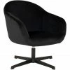 House Nordic Sydney Lounge Sessel Mit Drehfunktion - 70x67x78 Cm - Schwarz