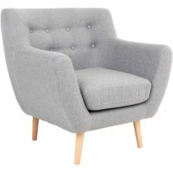 House Nordic Monte Sessel Mit Armlehnen - 76x81x79 Cm - Grau