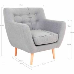 House Nordic Monte Sessel Mit Armlehnen - 76x81x79 Cm - Grau -qeeboo shop unnamed file 4711