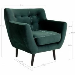House Nordic Monte Sessel Mit Armlehnen - 76x81x79 Cm - Grün -qeeboo shop unnamed file 4731