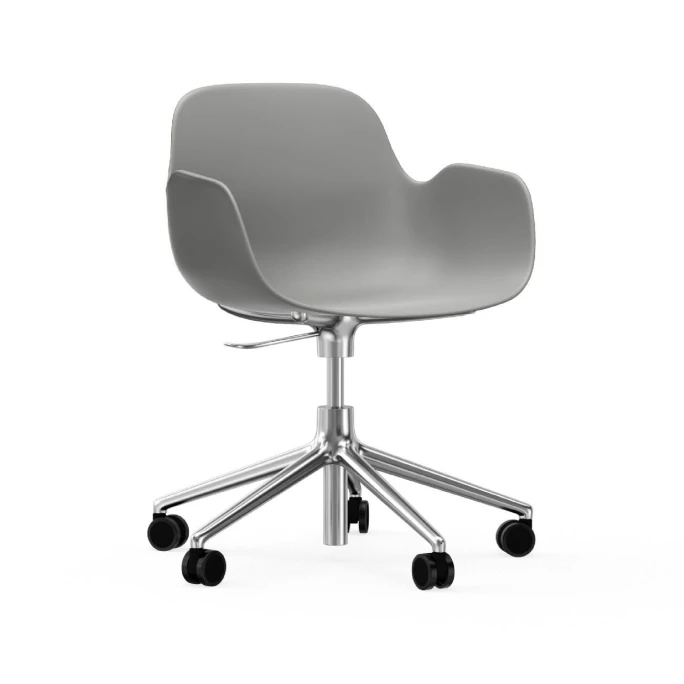 Normann Copenhagen Form Armchair Swivel Bürostuhl mit Rollen - Höhe 86 cm x Ø 72,5 cm - Sitzhöhe 37-50 cm - Grey Normann Copenhagen Form Armchair Swivel Bürostuhl Mit Rollen - Höhe 86 Cm X Ø 72,5 Cm - Sitzhöhe 37-50 Cm - Grey -qeeboo shop unnamed file 4741