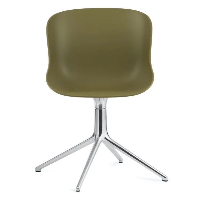 Normann Copenhagen Hyg Drehsessel - H 84 x L 54 x D 55,5 cm - Sitzhöhe 46 cm - Olive Normann Copenhagen Hyg Drehsessel - H 84 X L 54 X D 55,5 Cm - Sitzhöhe 46 Cm - Olive -qeeboo shop unnamed file 4765