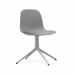 Normann Copenhagen Form Chair White Swivel Bürostuhl - Höhe 80 Cm X Ø 70,5 Cm - Sitzhöhe 44 Cm - Grey