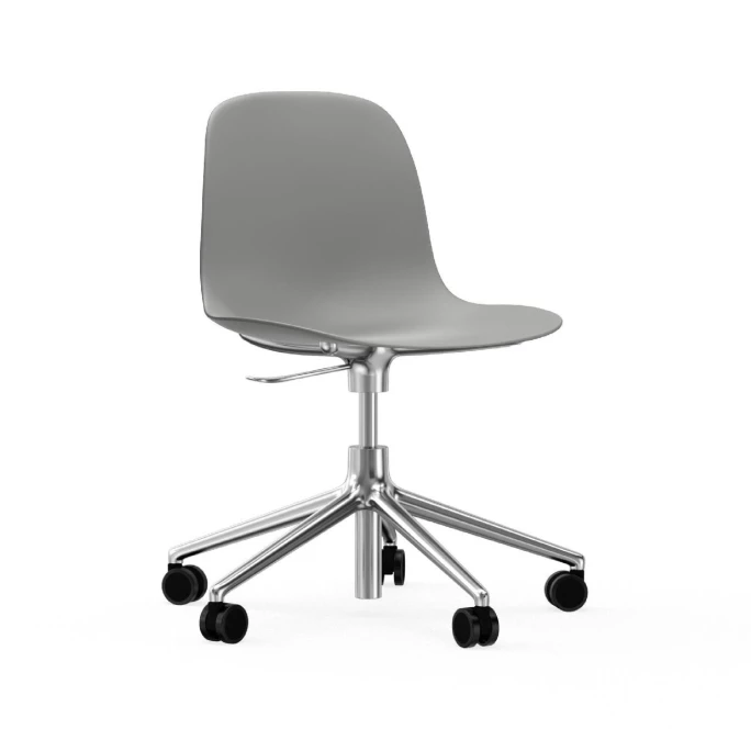Normann Copenhagen Form Swivel Bürostuhl mit Rollen - Höhe 86 cm x Ø 72,5 cm - Sitzhöhe 37-50 cm - Grey Normann Copenhagen Form Swivel Bürostuhl Mit Rollen - Höhe 86 Cm X Ø 72,5 Cm - Sitzhöhe 37-50 Cm - Grey -qeeboo shop unnamed file 4894