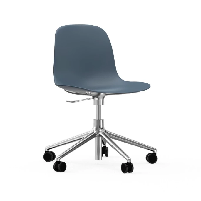 Normann Copenhagen Form Swivel Bürostuhl mit Rollen - Höhe 86 cm x Ø 72,5 cm - Sitzhöhe 37-50 cm - Blue Normann Copenhagen Form Swivel Bürostuhl Mit Rollen - Höhe 86 Cm X Ø 72,5 Cm - Sitzhöhe 37-50 Cm - Blue -qeeboo shop unnamed file 4898