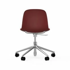 Normann Copenhagen Form Swivel Bürostuhl Mit Rollen - Höhe 86 Cm X Ø 72,5 Cm - Sitzhöhe 37-50 Cm - Red -qeeboo shop unnamed file 4909