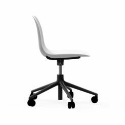 Normann Copenhagen Form Black Swivel Bürostuhl Mit Rollen - Höhe 86 Cm X Ø 72,5 Cm - Sitzhöhe 37-50 Cm - White -qeeboo shop unnamed file 4912