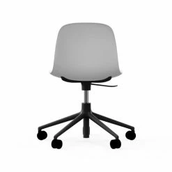Normann Copenhagen Form Black Swivel Bürostuhl Mit Rollen - Höhe 86 Cm X Ø 72,5 Cm - Sitzhöhe 37-50 Cm - White -qeeboo shop unnamed file 4913
