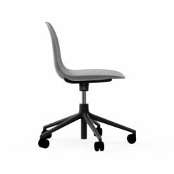 Normann Copenhagen Form Black Swivel Bürostuhl Mit Rollen - Höhe 86 Cm X Ø 72,5 Cm - Sitzhöhe 37-50 Cm - Grey -qeeboo shop unnamed file 4916