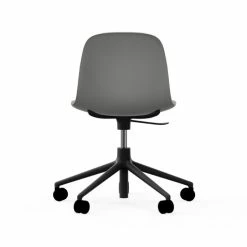 Normann Copenhagen Form Black Swivel Bürostuhl Mit Rollen - Höhe 86 Cm X Ø 72,5 Cm - Sitzhöhe 37-50 Cm - Grey -qeeboo shop unnamed file 4917