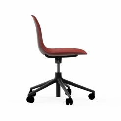 Normann Copenhagen Form Black Swivel Bürostuhl Mit Rollen - Höhe 86 Cm X Ø 72,5 Cm - Sitzhöhe 37-50 Cm - Red -qeeboo shop unnamed file 4932
