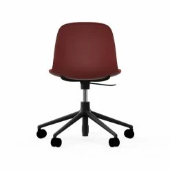 Normann Copenhagen Form Black Swivel Bürostuhl Mit Rollen - Höhe 86 Cm X Ø 72,5 Cm - Sitzhöhe 37-50 Cm - Red -qeeboo shop unnamed file 4933