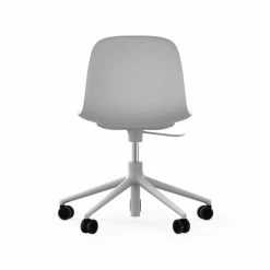 Normann Copenhagen Form White Swivel Bürostuhl Mit Rollen - Höhe 86 Cm X Ø 72,5 Cm - Sitzhöhe 37-50 Cm - White -qeeboo shop unnamed file 4937