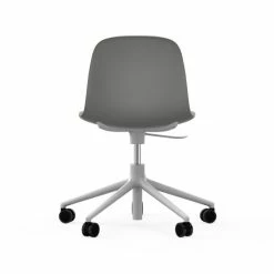 Normann Copenhagen Form White Swivel Bürostuhl Mit Rollen - Höhe 86 Cm X Ø 72,5 Cm - Sitzhöhe 37-50 Cm - Grey -qeeboo shop unnamed file 4941