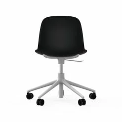 Normann Copenhagen Form White Swivel Bürostuhl Mit Rollen - Höhe 86 Cm X Ø 72,5 Cm - Sitzhöhe 37-50 Cm - Black -qeeboo shop unnamed file 4945