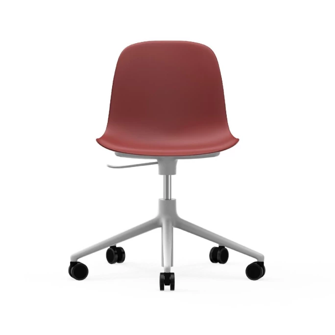 Normann Copenhagen Form White Swivel Bürostuhl mit Rollen - Höhe 86 cm x Ø 72,5 cm - Sitzhöhe 37-50 cm - Red Normann Copenhagen Form White Swivel Bürostuhl Mit Rollen - Höhe 86 Cm X Ø 72,5 Cm - Sitzhöhe 37-50 Cm - Red -qeeboo shop unnamed file 4951