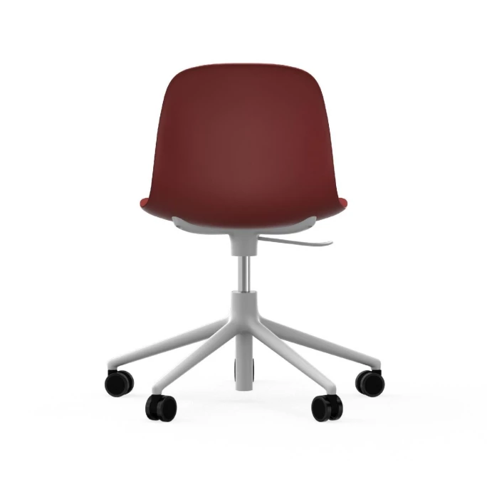 Normann Copenhagen Form White Swivel Bürostuhl mit Rollen - Höhe 86 cm x Ø 72,5 cm - Sitzhöhe 37-50 cm - Red Normann Copenhagen Form White Swivel Bürostuhl Mit Rollen - Höhe 86 Cm X Ø 72,5 Cm - Sitzhöhe 37-50 Cm - Red -qeeboo shop unnamed file 4953