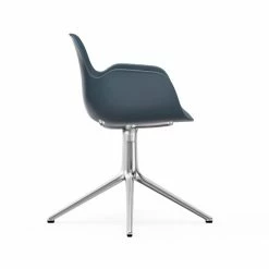 Normann Copenhagen Form Armchair Swivel Bürostuhl - Höhe 80 Cm X Ø 70,5 Cm - Sitzhöhe 44 Cm - Blue -qeeboo shop unnamed file 4964