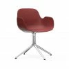 Normann Copenhagen Form Armchair Swivel Bürostuhl - Höhe 80 Cm X Ø 70,5 Cm - Sitzhöhe 44 Cm - Red