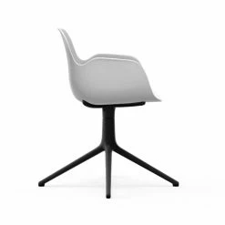 Normann Copenhagen Form Armchair Black Swivel Bürostuhl - Höhe 80 Cm X Ø 70,5 Cm - Sitzhöhe 44 Cm - White -qeeboo shop unnamed file 4976