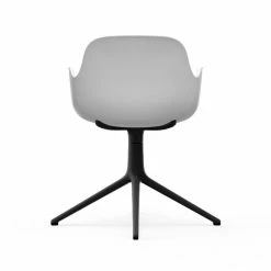 Normann Copenhagen Form Armchair Black Swivel Bürostuhl - Höhe 80 Cm X Ø 70,5 Cm - Sitzhöhe 44 Cm - White -qeeboo shop unnamed file 4977