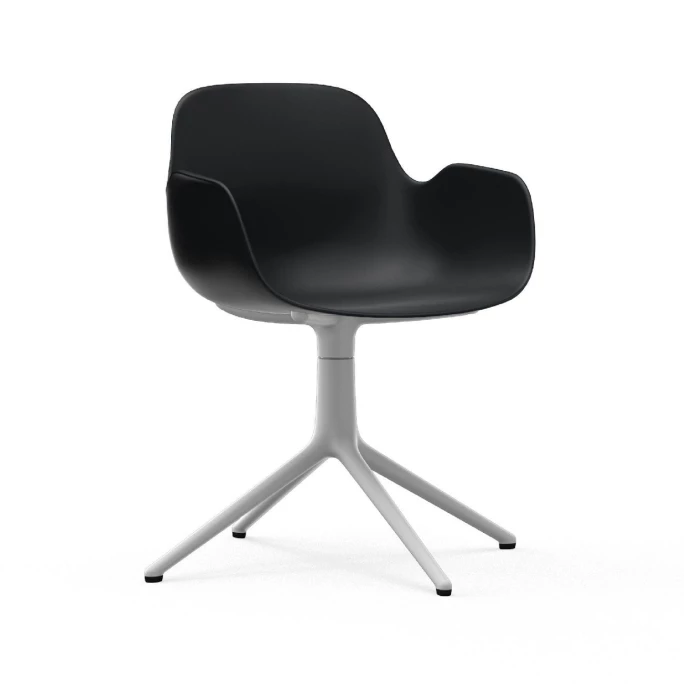 Normann Copenhagen Form Armchair White Swivel Bürostuhl - Höhe 80 cm x Ø 70,5 cm - Sitzhöhe 44 cm - Black Normann Copenhagen Form Armchair White Swivel Bürostuhl - Höhe 80 Cm X Ø 70,5 Cm - Sitzhöhe 44 Cm - Black -qeeboo shop unnamed file 4978