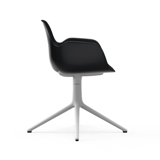 Normann Copenhagen Form Armchair White Swivel Bürostuhl - Höhe 80 cm x Ø 70,5 cm - Sitzhöhe 44 cm - Black Normann Copenhagen Form Armchair White Swivel Bürostuhl - Höhe 80 Cm X Ø 70,5 Cm - Sitzhöhe 44 Cm - Black -qeeboo shop unnamed file 4980