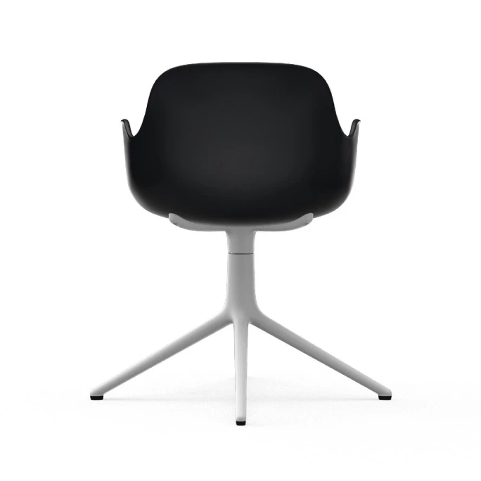 Normann Copenhagen Form Armchair White Swivel Bürostuhl - Höhe 80 cm x Ø 70,5 cm - Sitzhöhe 44 cm - Black Normann Copenhagen Form Armchair White Swivel Bürostuhl - Höhe 80 Cm X Ø 70,5 Cm - Sitzhöhe 44 Cm - Black -qeeboo shop unnamed file 4981