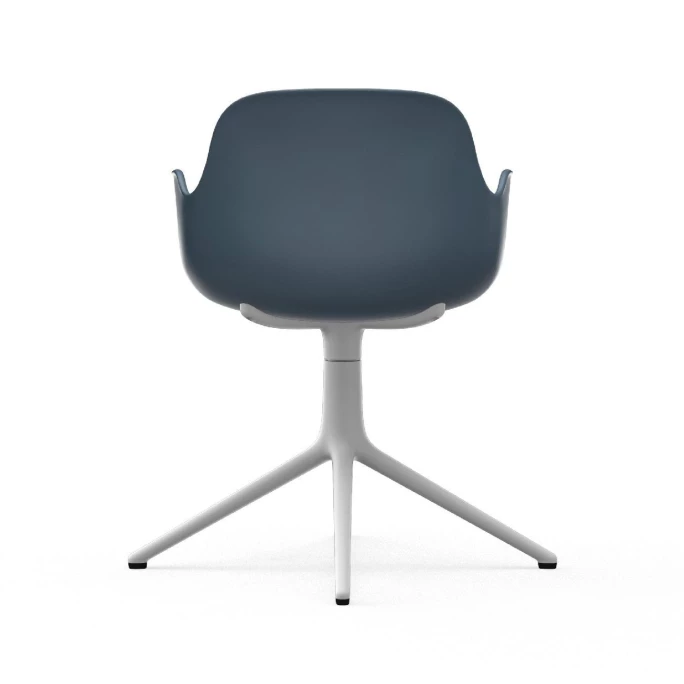Normann Copenhagen Form Armchair White Swivel Bürostuhl - Höhe 80 cm x Ø 70,5 cm - Sitzhöhe 44 cm - Blue Normann Copenhagen Form Armchair White Swivel Bürostuhl - Höhe 80 Cm X Ø 70,5 Cm - Sitzhöhe 44 Cm - Blue -qeeboo shop unnamed file 4985