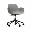 Normann Copenhagen Form Black Swivel Bürostuhl Mit Rollen - Höhe 86 Cm X Ø 72,5 Cm - Sitzhöhe 37-50 Cm - Grey
