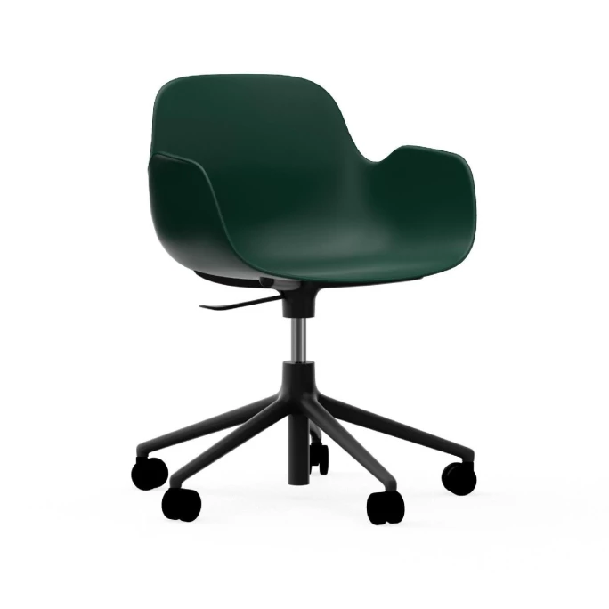 Normann Copenhagen Form Black Swivel Bürostuhl mit Rollen - Höhe 86 cm x Ø 72,5 cm - Sitzhöhe 37-50 cm - Green Normann Copenhagen Form Black Swivel Bürostuhl Mit Rollen - Höhe 86 Cm X Ø 72,5 Cm - Sitzhöhe 37-50 Cm - Green -qeeboo shop unnamed file 5026