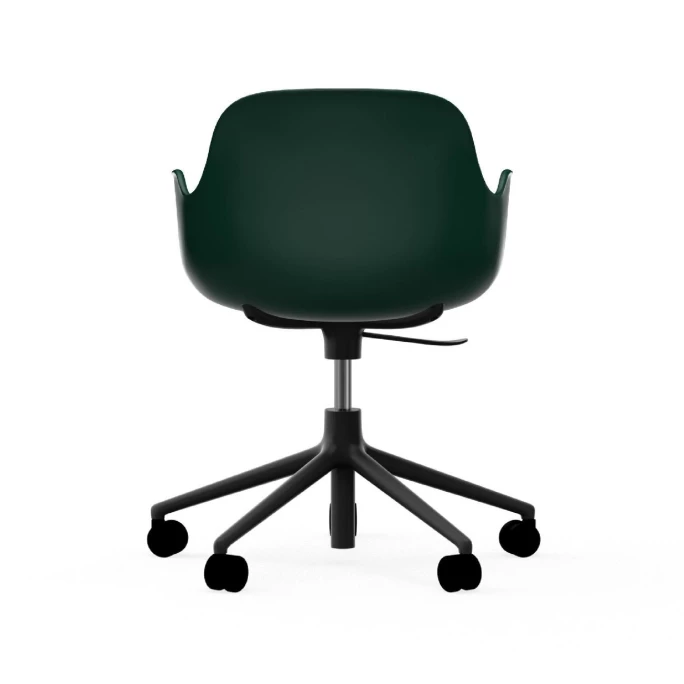 Normann Copenhagen Form Black Swivel Bürostuhl mit Rollen - Höhe 86 cm x Ø 72,5 cm - Sitzhöhe 37-50 cm - Green Normann Copenhagen Form Black Swivel Bürostuhl Mit Rollen - Höhe 86 Cm X Ø 72,5 Cm - Sitzhöhe 37-50 Cm - Green -qeeboo shop unnamed file 5029