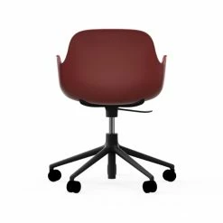 Normann Copenhagen Form Black Swivel Bürostuhl Mit Rollen - Höhe 86 Cm X Ø 72,5 Cm - Sitzhöhe 37-50 Cm - Red -qeeboo shop unnamed file 5033