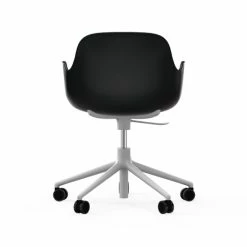 Normann Copenhagen Form White Swivel Bürostuhl Mit Rollen - Höhe 86 Cm X Ø 72,5 Cm - Sitzhöhe 37-50 Cm - Black -qeeboo shop unnamed file 5041