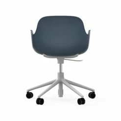 Normann Copenhagen Form White Swivel Bürostuhl Mit Rollen - Höhe 86 Cm X Ø 72,5 Cm - Sitzhöhe 37-50 Cm - Blue -qeeboo shop unnamed file 5045