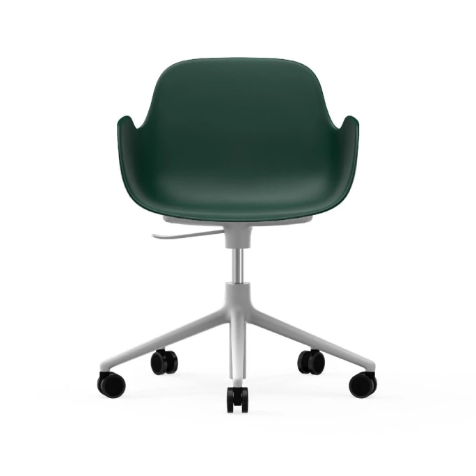 Normann Copenhagen Form White Swivel Bürostuhl mit Rollen - Höhe 86 cm x Ø 72,5 cm - Sitzhöhe 37-50 cm - Green Normann Copenhagen Form White Swivel Bürostuhl Mit Rollen - Höhe 86 Cm X Ø 72,5 Cm - Sitzhöhe 37-50 Cm - Green -qeeboo shop unnamed file 5047
