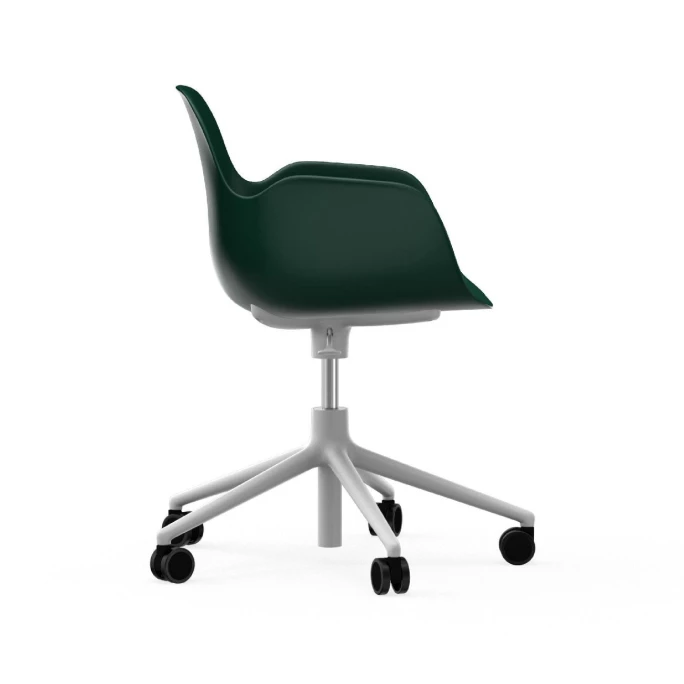 Normann Copenhagen Form White Swivel Bürostuhl mit Rollen - Höhe 86 cm x Ø 72,5 cm - Sitzhöhe 37-50 cm - Green Normann Copenhagen Form White Swivel Bürostuhl Mit Rollen - Höhe 86 Cm X Ø 72,5 Cm - Sitzhöhe 37-50 Cm - Green -qeeboo shop unnamed file 5048