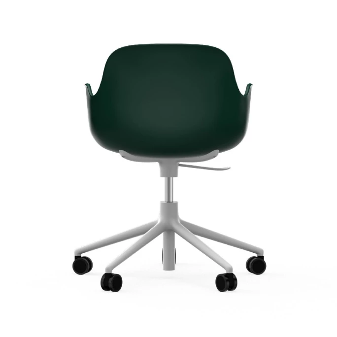 Normann Copenhagen Form White Swivel Bürostuhl mit Rollen - Höhe 86 cm x Ø 72,5 cm - Sitzhöhe 37-50 cm - Green Normann Copenhagen Form White Swivel Bürostuhl Mit Rollen - Höhe 86 Cm X Ø 72,5 Cm - Sitzhöhe 37-50 Cm - Green -qeeboo shop unnamed file 5049