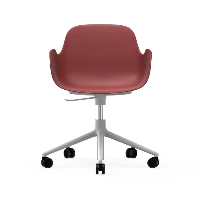 Normann Copenhagen Form White Swivel Bürostuhl mit Rollen - Höhe 86 cm x Ø 72,5 cm - Sitzhöhe 37-50 cm - Red Normann Copenhagen Form White Swivel Bürostuhl Mit Rollen - Höhe 86 Cm X Ø 72,5 Cm - Sitzhöhe 37-50 Cm - Red -qeeboo shop unnamed file 5051