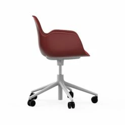 Normann Copenhagen Form White Swivel Bürostuhl Mit Rollen - Höhe 86 Cm X Ø 72,5 Cm - Sitzhöhe 37-50 Cm - Red 2 Normann Copenhagen Form White Swivel Bürostuhl Mit Rollen - Höhe 86 Cm X Ø 72,5 Cm - Sitzhöhe 37-50 Cm - Red -qeeboo shop unnamed file 5052