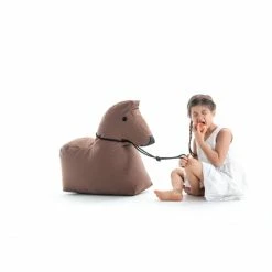 Sitting Bull Happy Zoo Lotte Kinder-Sitzsack - 81x67x37 Cm - Braun -qeeboo shop unnamed file 5073