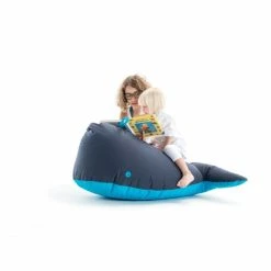 Sitting Bull Happy Zoo Ben Kinder-Sitzsack - 92x47x70 Cm - Dunkelblau -qeeboo shop unnamed file 5116