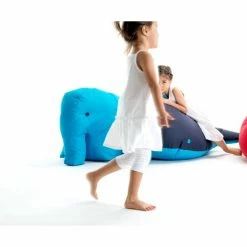 Sitting Bull Happy Zoo Carl Kinder-Sitzsack - 71x53x47 Cm - Hellblau -qeeboo shop unnamed file 5140