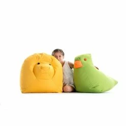 Sitting Bull Happy Zoo Fine Kinder-Sitzsack - 79x59x37 Cm - Grün -qeeboo shop unnamed file 5150