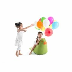 Sitting Bull Happy Zoo Fine Kinder-Sitzsack - 79x59x37 Cm - Grün -qeeboo shop unnamed file 5152