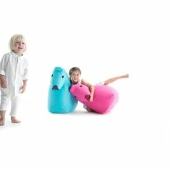 Sitting Bull Happy Zoo Lotte Kinder-Sitzsack - 81x67x37 Cm - Hellblau -qeeboo shop unnamed file 5167