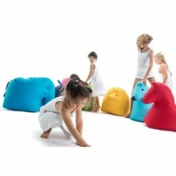 Sitting Bull Happy Zoo Lotte Kinder-Sitzsack - 81x67x37 Cm - Hellblau -qeeboo shop unnamed file 5169