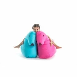 Sitting Bull Happy Zoo Lotte Kinder-Sitzsack - 81x67x37 Cm - Pink -qeeboo shop unnamed file 5174