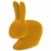 Qeeboo Rabbit Chair Baby Velvet Finish Stuhl - 45,3 X 26,2 X 52,7 Cm - Dark Gold